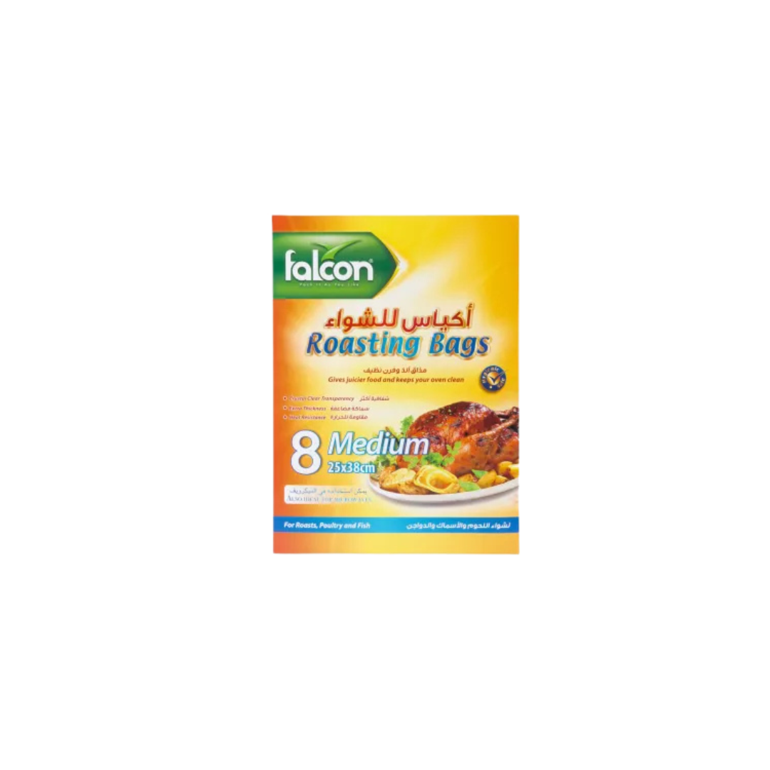 أكياس شوي فالكون 25*38 وسط (باكيت)