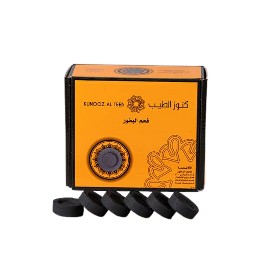 فحم بخور كنوز الطيب شد 80 (حبه)